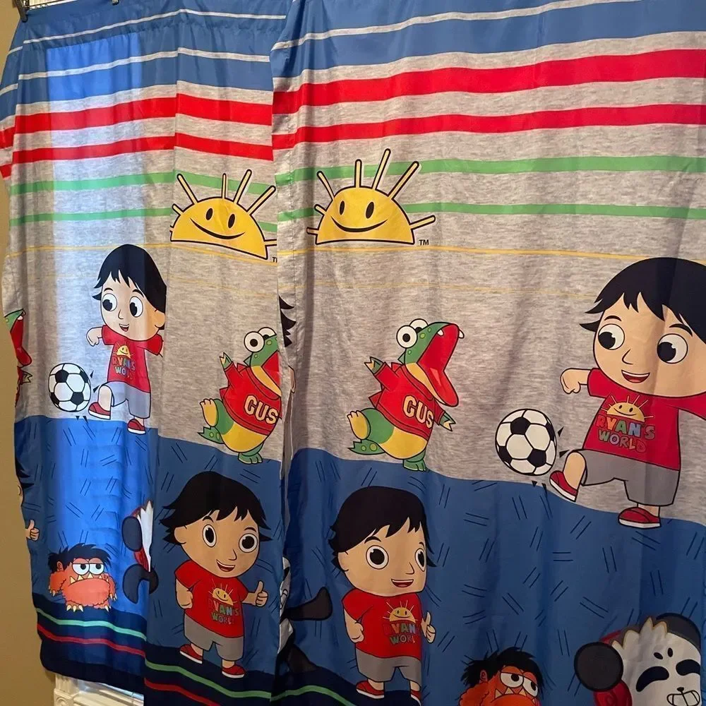 Ryan’s World Curtains set of 2 Panels OR Flat Sheets!